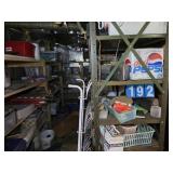 contents of craft and christmas area in barn