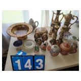 asian and other decor items urns ginger jars