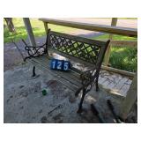 cast iron garden bench 1