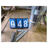 14 in aluminum flashing triangle and knife