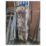 rustic metal cabinet