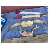 steer horn antler signal flag lot
