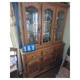 china cabinet oak