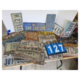 License plate lot