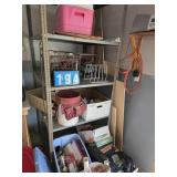 large shelf and contents