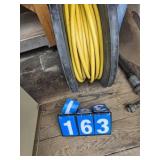 yellow rubber gas or propane line