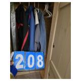 closet contents Bills Jackets and other