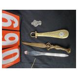 artdeco brass letter opener alcas one and other
