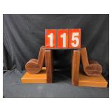 large golf club book ends