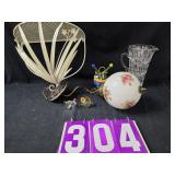 toleware metal shelf painted light fixture decor