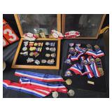 shooting medals and cases