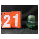 Fenton art glass spruce green fairy lamp