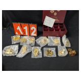 Danbury mint gold christmas ornament collection