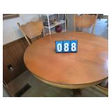 white oak round table