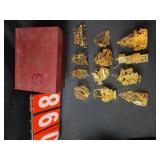 danbury mint golden chrisstmas ornaments 23k plate
