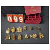 danbury mint golden cristmas ornaments