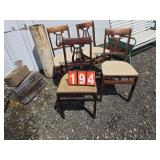 4 folding chairs