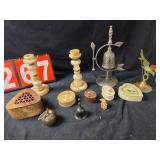 stone and metal trinket lot