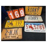 vintage license plate lot
