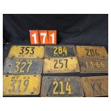 New York License plates 1931-40 3 digit