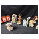 ceramic banks animals and people
