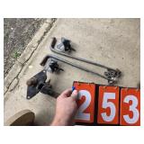 trailer hitch with load bars and mounts