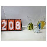 Murano Glass style fish lot of 3