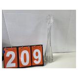 clear swung glass vase