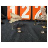 Glass minature hand made piano ornaments