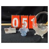 Fenton baskets hand painted P hayburst