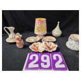 Mid century multi color glaze items