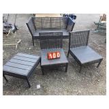 Patio set couch 2 chairs and table