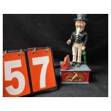 uncle sam cast iron bank