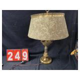 mid century glass table lamp