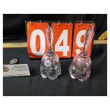 Fenton hand painted bell lot of 2