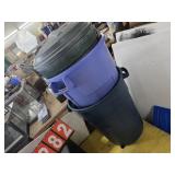 3 garbage cans