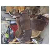 Show horse saddle by Buford in excellent shape