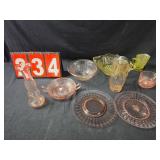 depression glass lot