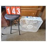 fan and folding stool