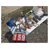 tool lot wrenches binoculars cooler snake