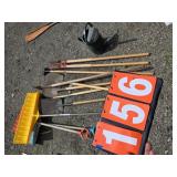 hand tool lot shovels spoons watering can