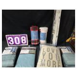 throws pillow curtain lot