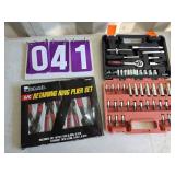 retaining ring plier set and socket set