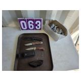 Knife and sunglasses lot