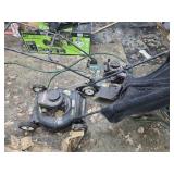 2 broken lawn mowers