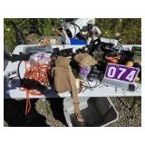 tote of misc tools and pieces