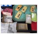 vintage metal HO building pieces sawmill tone decs