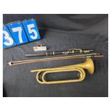trumpet piccolo violin bow