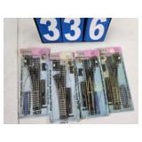 Atlas HO scale train track switches silver