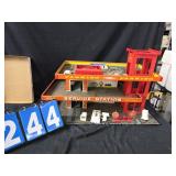 Gas Station play set superior  toy T Cohn tin